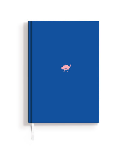 Notizbuch, königsblau, hardcover, Lesezeichen