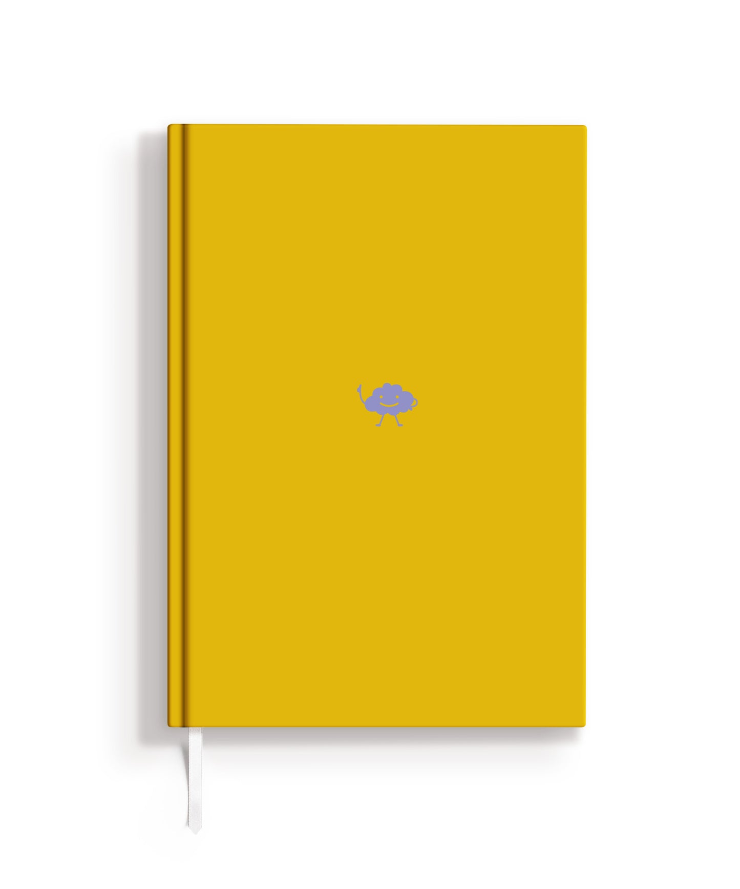 Notizbuch, gelb, hardcover, Lesezeichen