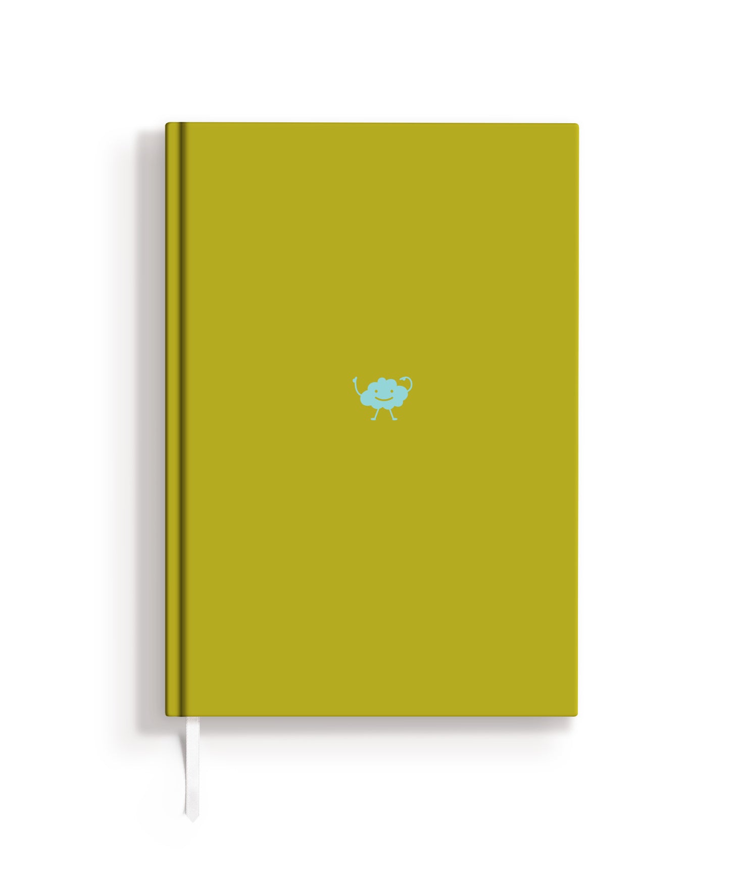 Notizbuch, grün, hardcover, Lesezeichen